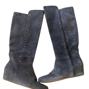 Isola gray suede knee high boots brand new. Never worn NWOT. Gray size 9